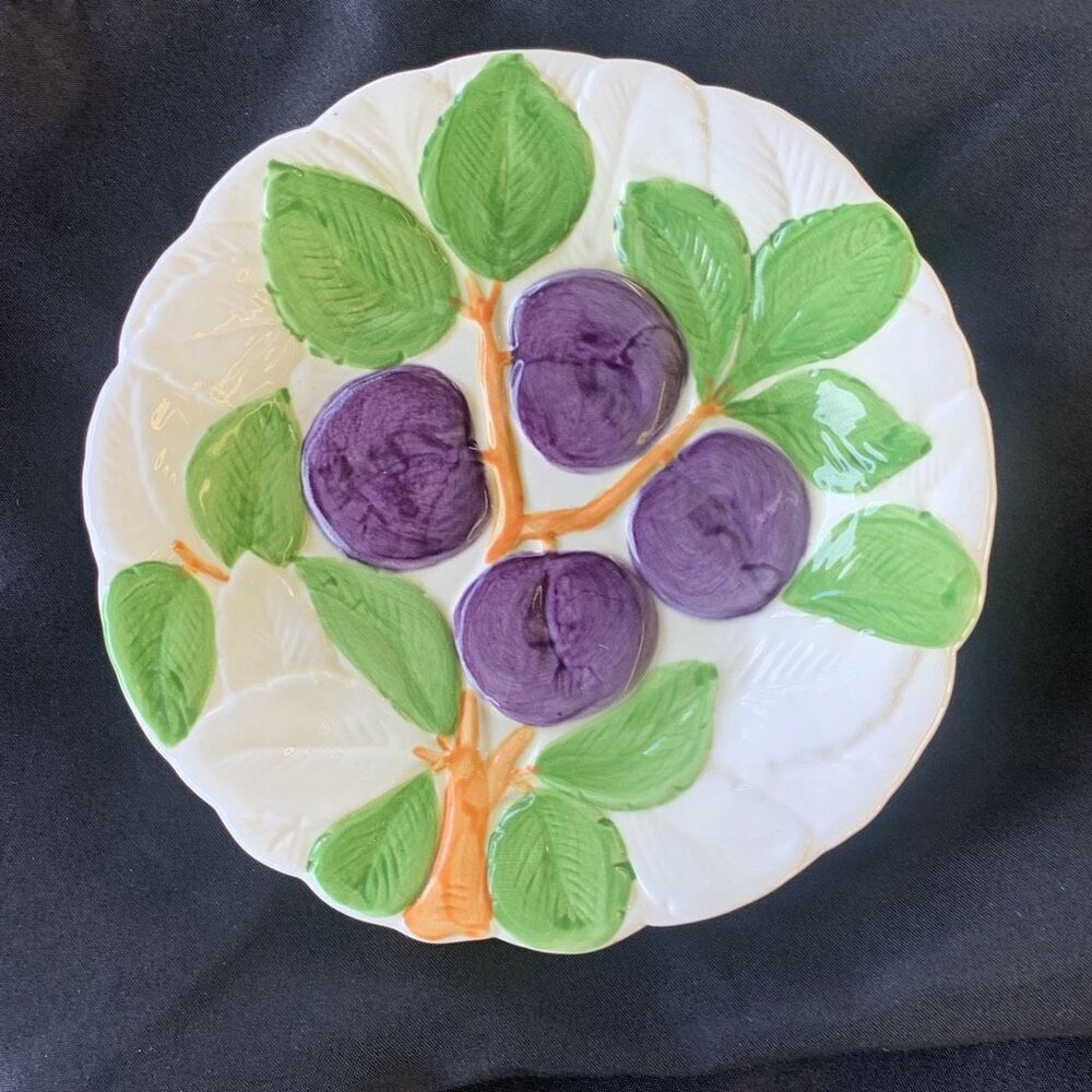 Vintage Shafford 1987 Fruit Du Jour Plate Stock 8981 Made In Philippines Classic - Picture 6 of 9
